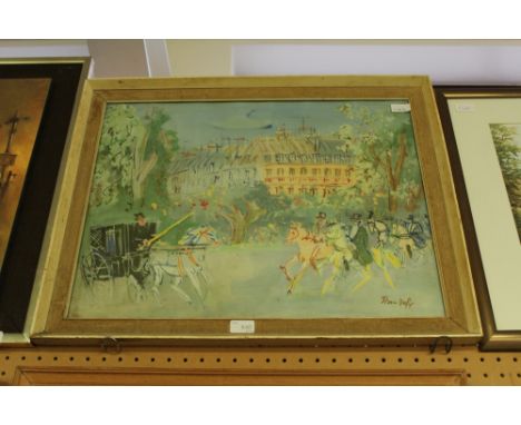 Framed J Dufy print