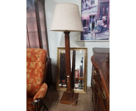 SOLID OAK STANDARD LAMP