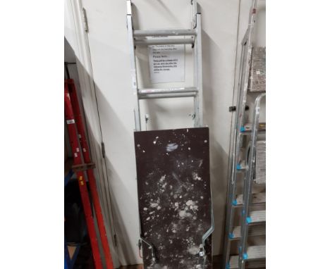5 WAY PROFESSIONAL 2 SECTION COMBINATION LADDER AND PLATFORM 6FT3 CLOSED 10FT2 EXTENDED
