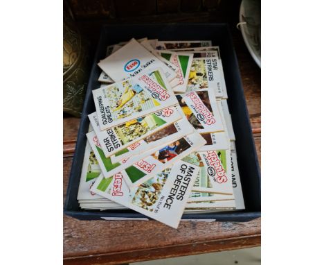A collection of Esso Action Station cards. 