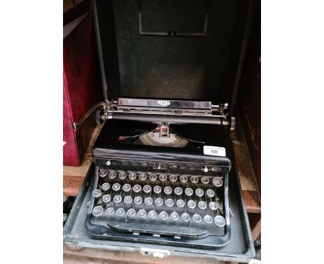 A vintage Royal portable typewriter 