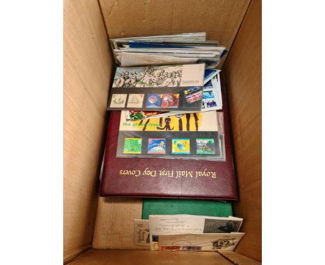 A box of first day covers