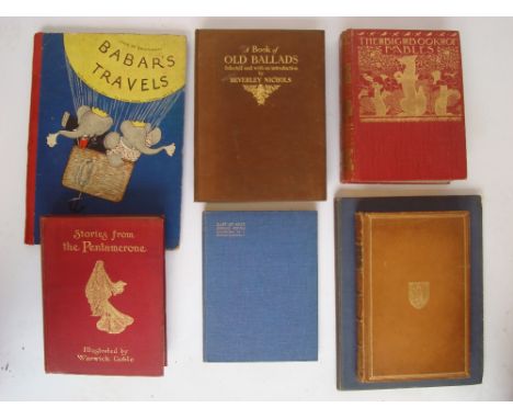 A collection of children's books comprising Basile, Giambattista, Strange E. F ed, Stories from the Pentamerone, illustrated 