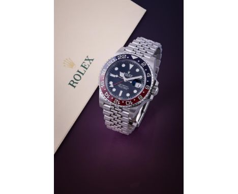 ROLEX, GMT MASTER II 'PEPSI', REF. 126710BLROA STAINLESS STEEL BRACELET WACTH WITH DATE AND DUAL TIME ZONE, CIRCA 2019Movemen