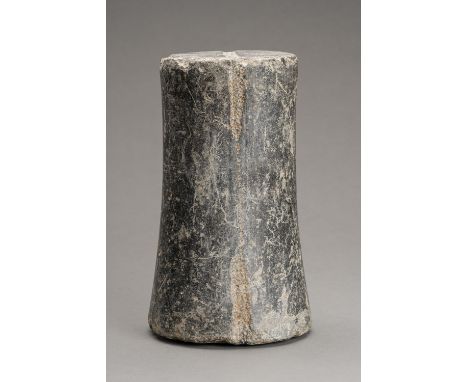 A BACTRIAN CHLORITE COLUMNBactria-Margiana, Oxus civilization, c. 2500-2400 BC. The column-like object with a cylindrical bod