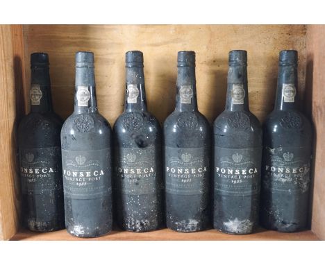 Six bottles of Fonseca Vintage Port 1985, bottled in 1987