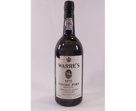 A bottle of Warre's vintage port,1975