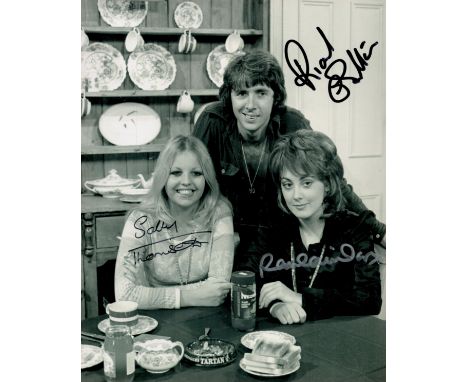 Man About the House and No Place Like Home, two signed 10x8 photos from the 1970-1980's TV comedies. The first, signed by all