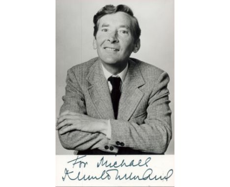 Kenneth Williams signed 6 x 4-inch b/w portrait photo to Michael. Good condition. All autographs come with a Certificate of A