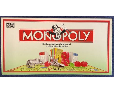 Monopoly game. Monopoly in Dutch language. Produced in 1993 in Ireland. All contents inside with Houses and Metal Figures sti