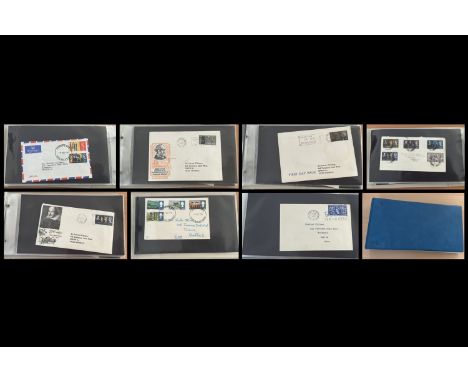 GB early QEII FDC 1953/1966 25 Covers housed in binder folder. Red Cross, British Commonwealth, National Productivity, Paris 