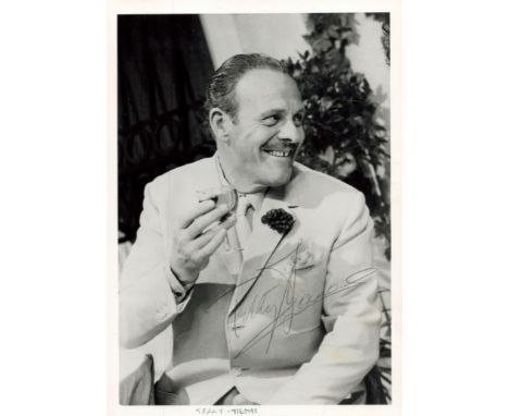 Terry Thomas signed 7 x 5 inch b/w portrait photo. Good condition. All autographs come with a Certificate of Authenticity. We