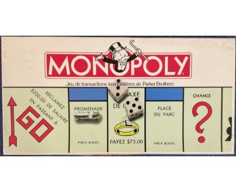 Monopoly Game. In French Edition. Produced in EU Imported to Canada. All contents here and open in used condition. We combine