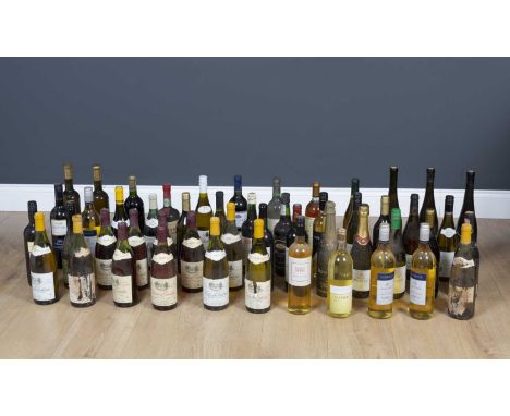 A collection of various wines and ports to include Rochas Ruby Port 1964, Allesverlorien Port 1975, Six Cotes Du Ventoux 1987