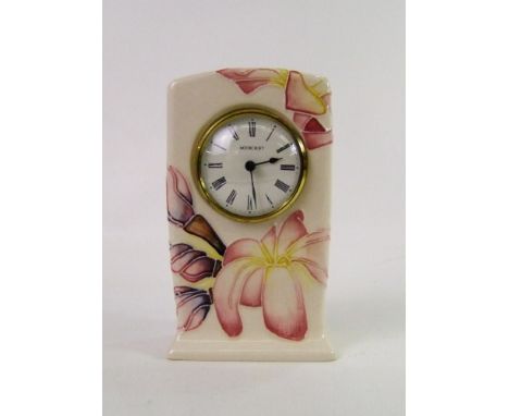 Moorcroft Frangipani clock: By Emma Bossons 