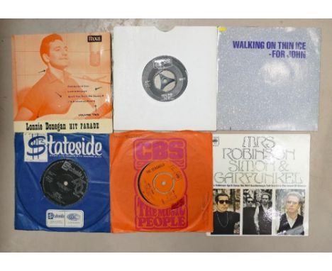 A collection of 1950'/ 60s 45rpm &amp; Ep's Beat Theme Singles to include: John Lennon, The Who and Deep Purple etc 