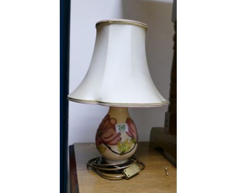 Moorcroft Pink Magonlia Lamp Base: height inc shade 45cm 
