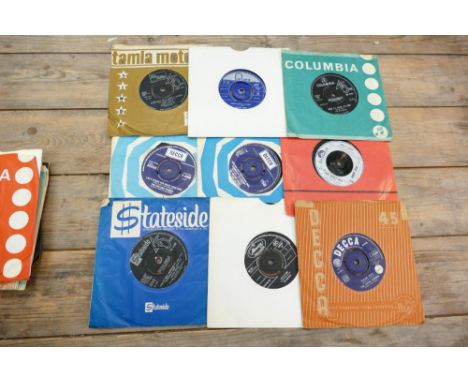 A collection of 1950'/ 60s 45rpm &amp; Ep's Beat Theme Singles to include: Rolling Stones, Mitch Ryder, etc 