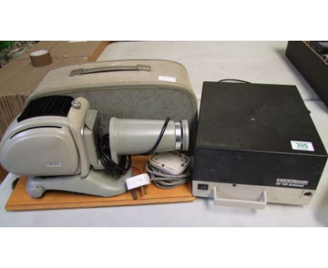 Plank Noris Trumpf 1950's slide projector: together with Kindermann AV100 automat slide projector 