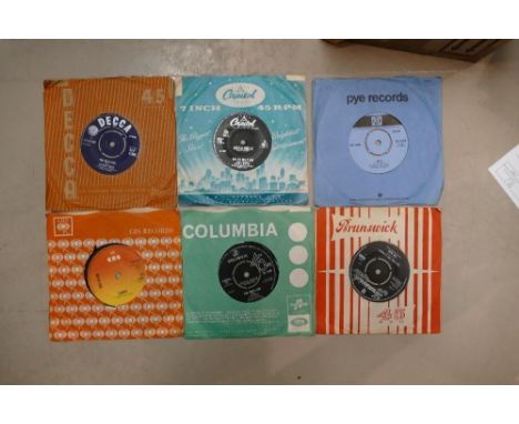 A collection of 1950'/ 60s 45rpm &amp; Ep's Beat Theme Singles to include: The Kinks, The Who, Yardbirds etc 