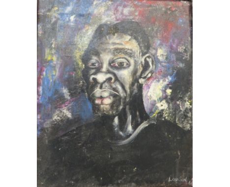 Head and shoulders portrait of man, oil on canvas, signed and dated lower right LOUISON 61, (33cm x 27cm), in a plain mahogan