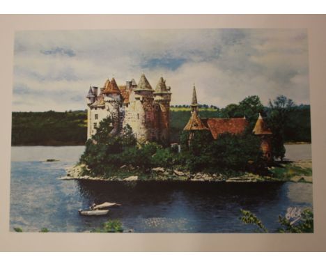 20th Century SchoolOffset lithograph of a castleIndistinctly signed lower right, 77/20032 x 47cm 