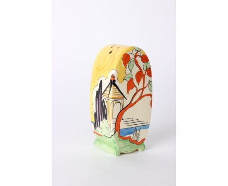 A Clarice Cliff sugar shaker of Bonjour shapeH: 13cm