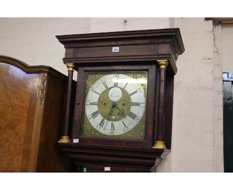 An 18th Century oak thirty hour longcase clock 'Sam' Lomas Poulton' 205cm high