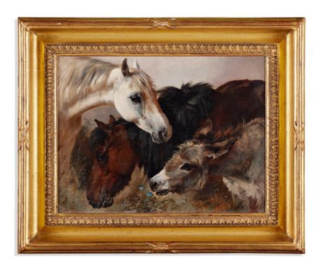 GEORGE WILLIAM HORLOR (BRITISH 1823-1895) THE FOLD  Oil on canvas  31 x 41cm (12 x 16 in.)Exhibited: London, British Institut