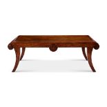 AN OAK BENCH TABLE IN THE REGENCY STYLE, 20TH CENTURY