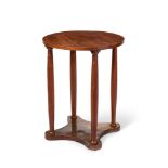 AN OAK CIRCULAR TABLE, PROBABLY FRENCH, MID 19TH CENTURY
