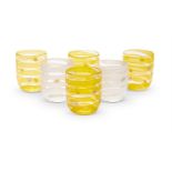 A SET OF SIX TUMBLERS BY LAGUNA