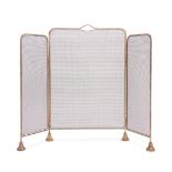A FOLDING TRIPTYCH FIRE SCREEN BY ROBERT KIME