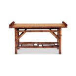 A BAMBOO BENCH IN THE CHINOISERIE TASTE