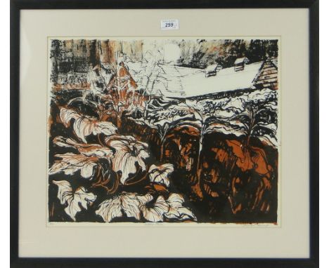 Trevor Kemp
colour lithograph, Willow Farm, signed in pencil no. 11/15, framed and Bernard Cheese, lithograph, "Slate Quarry,