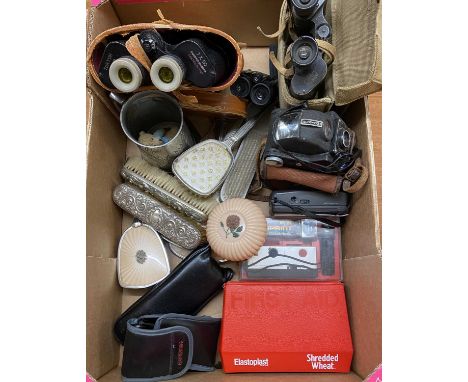 VINTAGE &amp; LATER CASED BINOCULARS, CAMERAS and other collectables including a TOHYOH Tokyo 7 x 50 pair and a Karl Zeiss Je
