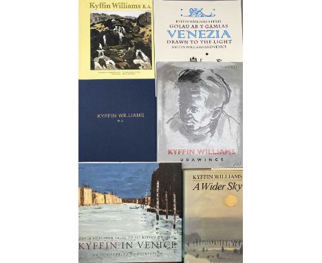 SIR KYFFIN WILLIAMS RA BOOKS (6) - 'Kyffin in Venice', 'A Wider Sky' (First Edition), 'Drawings' (First Edition and signed), 