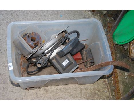 Wood planing components, circular wood saw, pick axe head, sledge hammer etc.