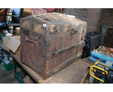 A dome shaped trunk - no contents.