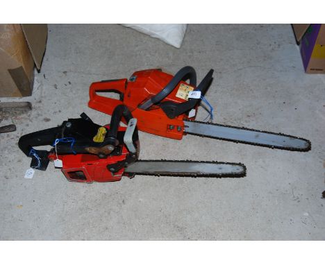A 'Westmac' chainsaw, and a Husqvarna - 346 good compression. 