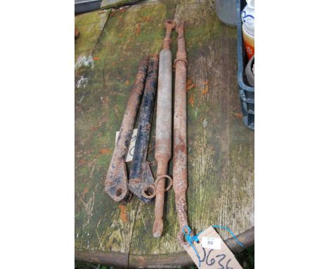 Tractor lifting brackets.