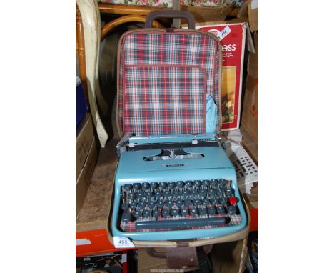A typewriter.
