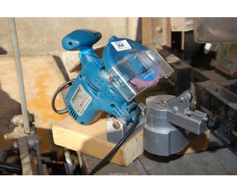 A 'Silverline' chainsaw blade sharpener.