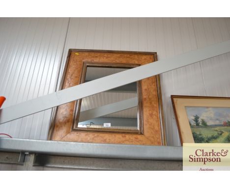 A floral decorated mirror