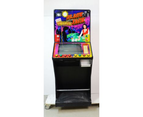 German Black Jack Gastro Profitech 3000 machine. Locked, without key. Turns on and lights up, tv changes colors but stays bla