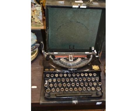 An Imperial typewriter, cased
