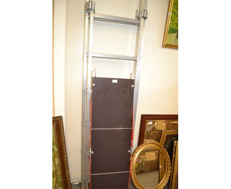 Aluminium step ladder and a car ramp