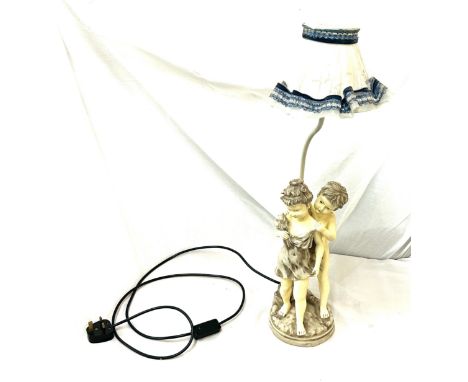 Vintage Academy pot lamp with shade overall height 25 inches tall 