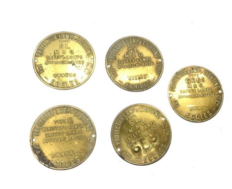 Eccles miners saft lamp badges 