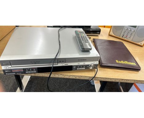 Selection of electrical items includes Panasonic VHS recording sysmtem dmr/es30v, panasonic DVD recorder etc  all untested 